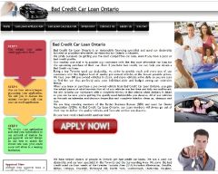 Bad credit car loan Ontario